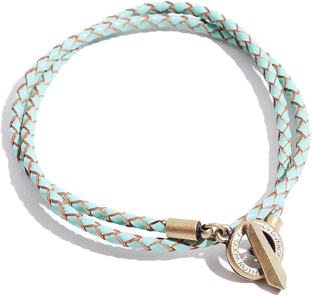 Amazon | VIVA-ILL 本革 編み込み レザー ブレスレット メンズ 革 2連